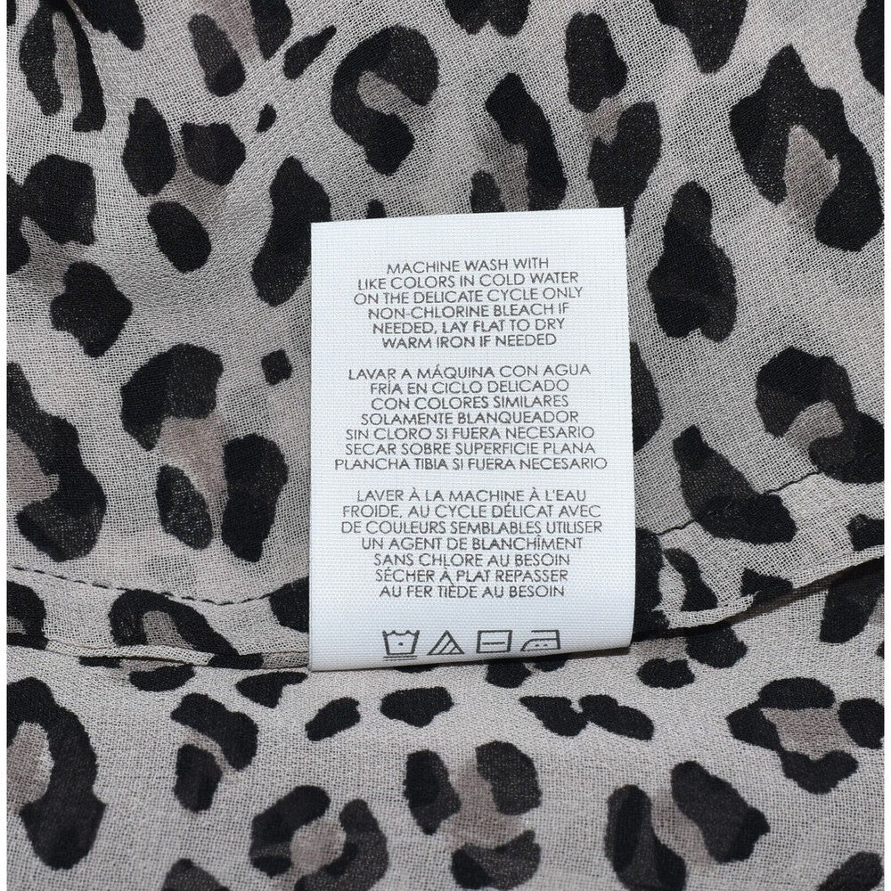 Cabi Top 2 Piece Sz M Leopard Print Flutter Ruffle Tank