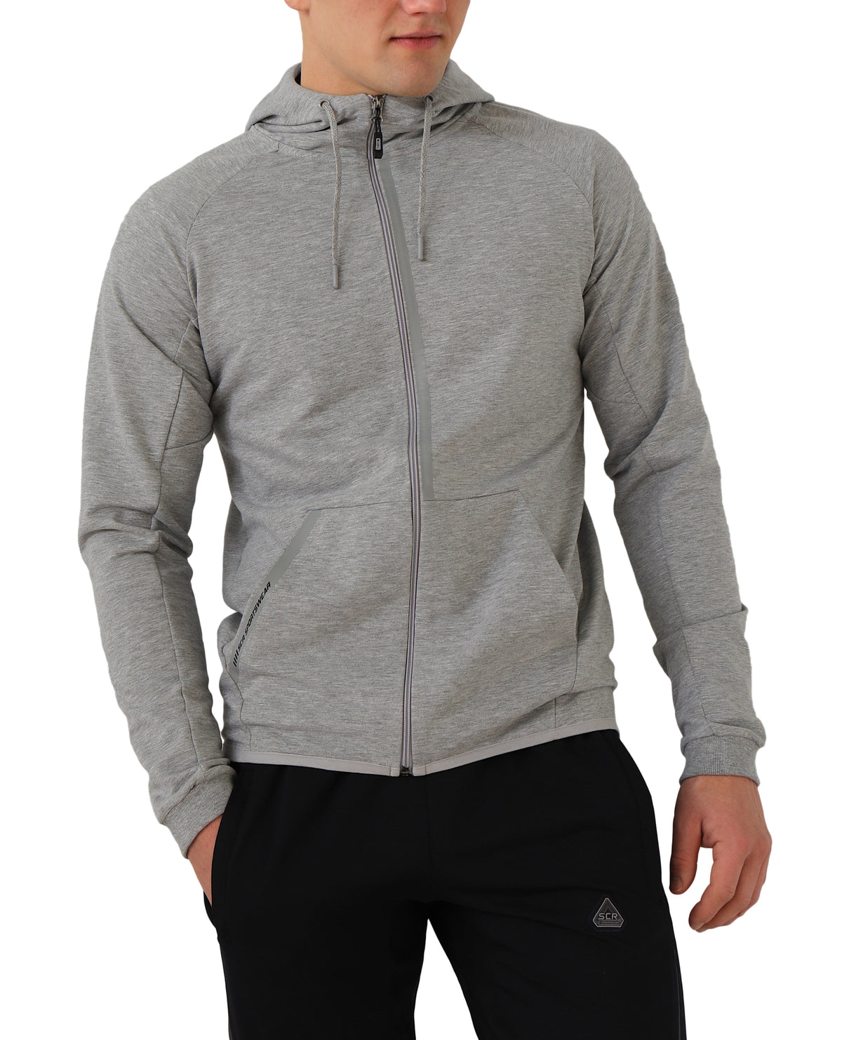 SCR Sportswear Men's All-Day Comfort Full-Zip Hooded Sweatshirt