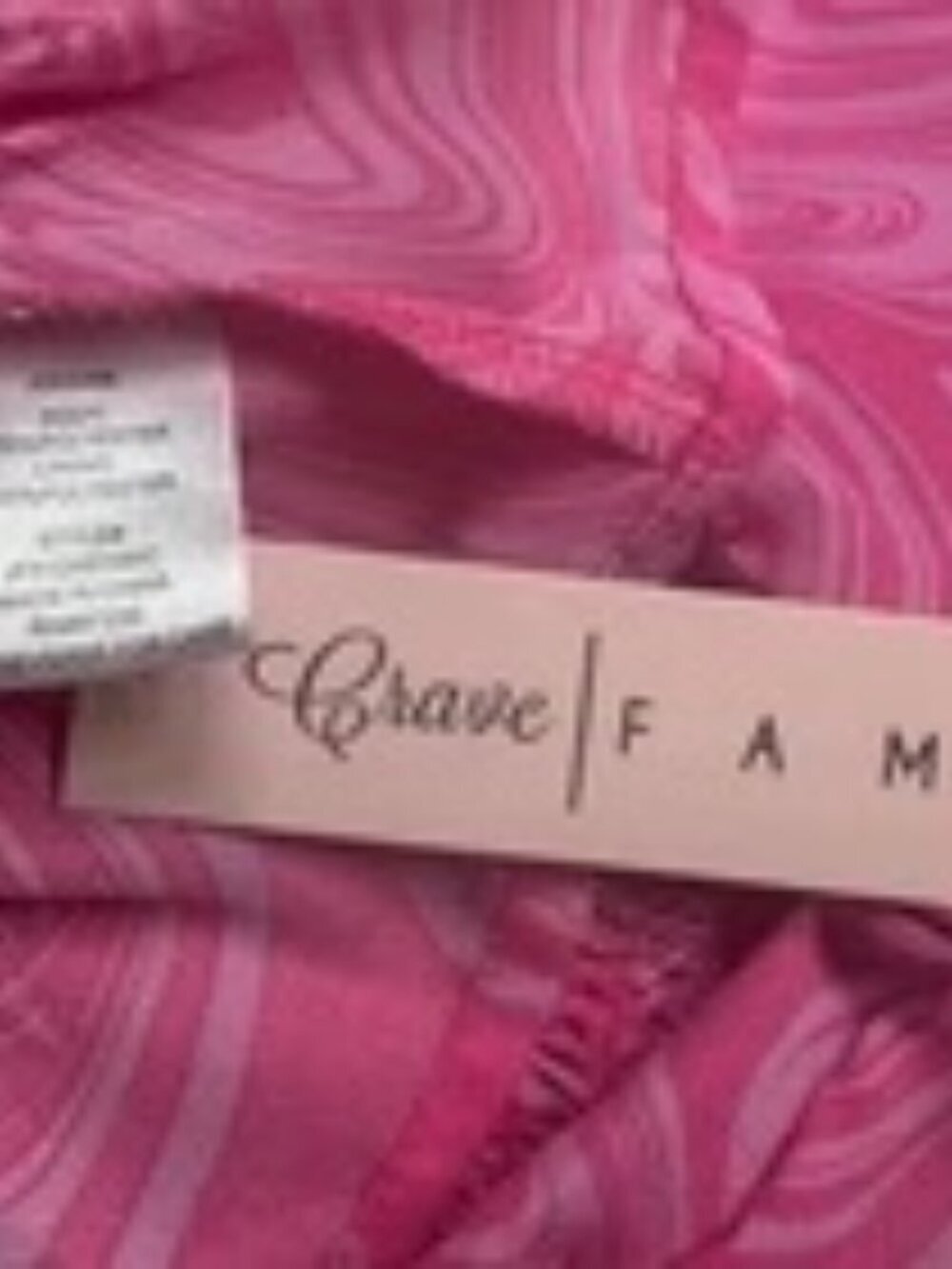 Crave Fame Women Size Small Blouse Pink Peplum Long Sleeve NWT