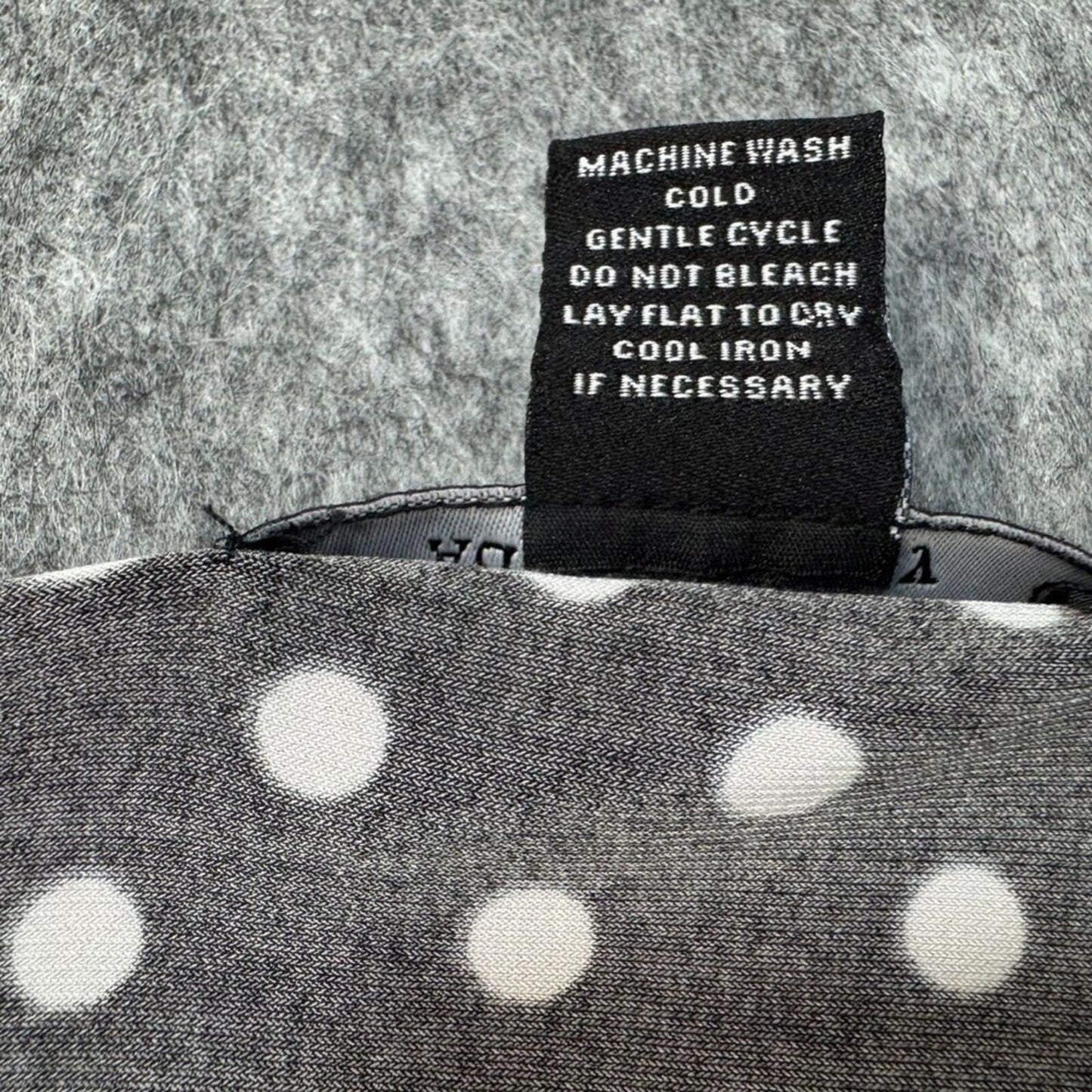 Adele & May Women Blouse Sz S Polka Dot Sweetheart Neck Sheer Balloon Sleeve