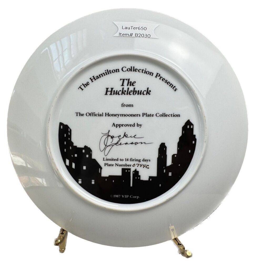 The Hamilton Collection Honeymooners Collector Plate "The Hucklebuck" 1987