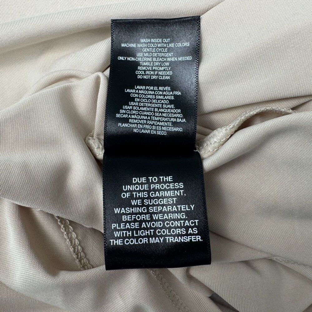 32 Degrees Cool Top Sz L NWT Tan Soft Luxe Short Sleeve V-Neck