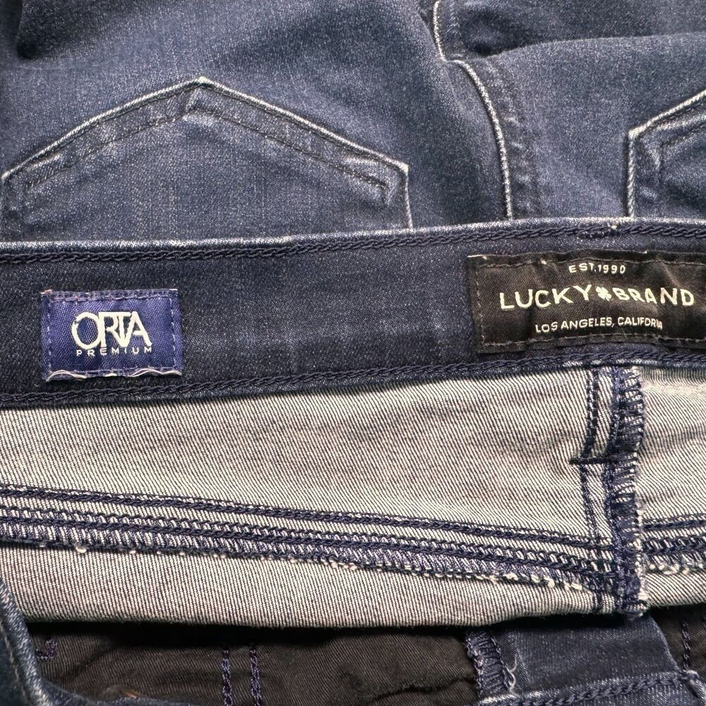 Lucky Brand Ava Skinny Jeans Sz 2/26 Dark Wash Blue Denim