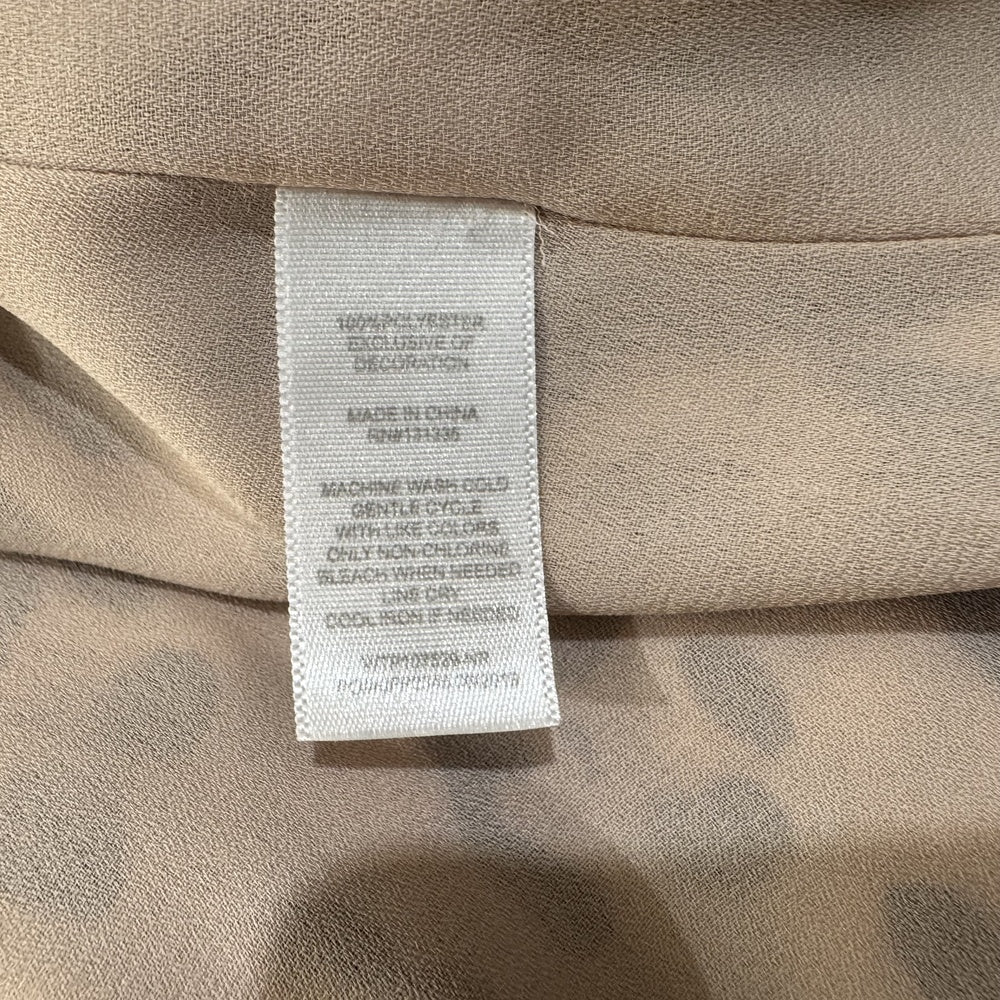 Clothing material and care tag of Socialite camisole leopard print