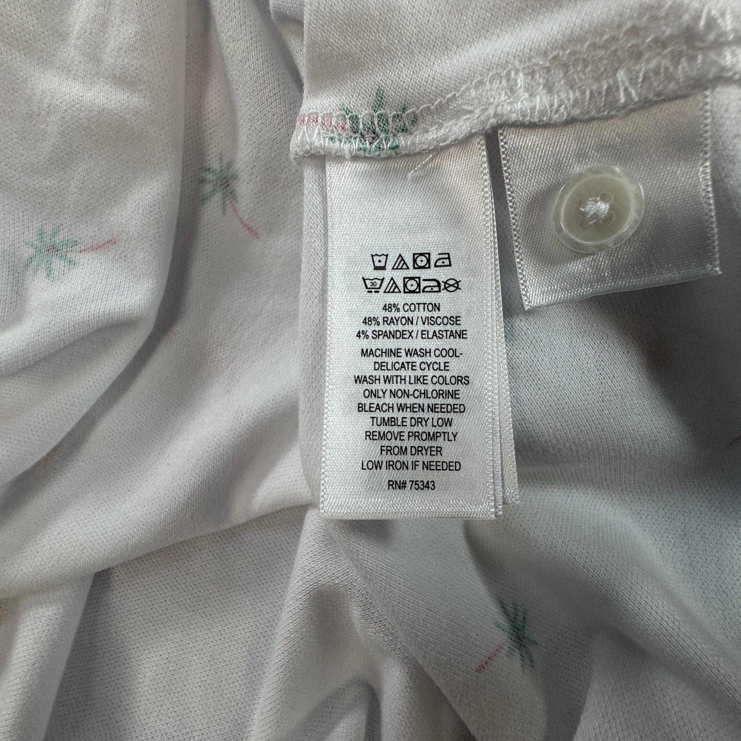 Tommy Bahama NWT Women's Everyday Active Tropical Print Sleeveless Polo White Size MNWT Tommy Bahama Women's Everyday Active Tropical Print Sleeveless Polo White Size M