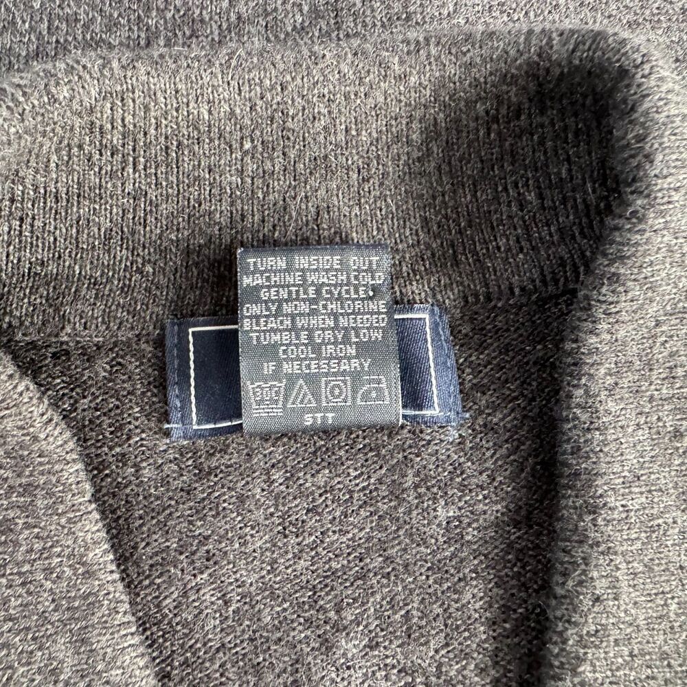 Vtg Dockers Men Sz L Sweater Charcoal Polo Long Sleeve Argyle Blue Beige Henley