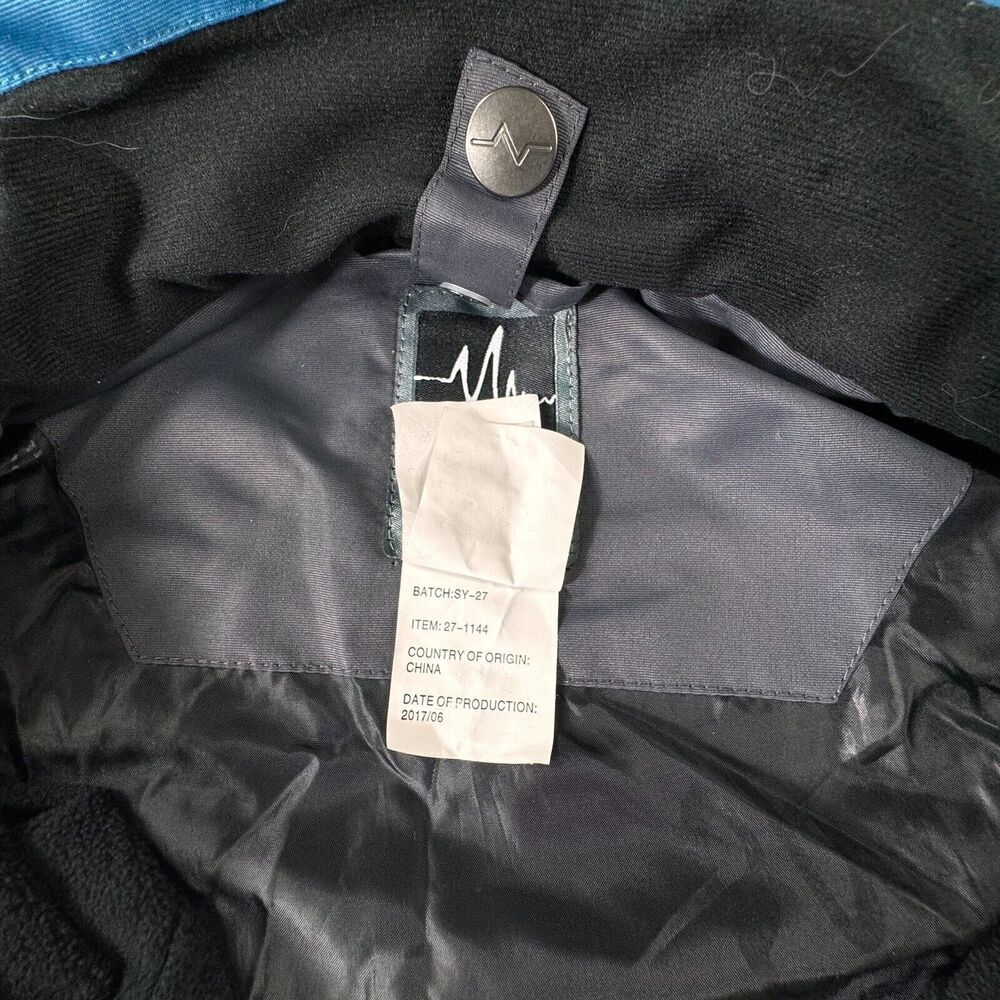 Pulse Snow Jacket Men Sz M Insulated Detachable Hoodie Teal Green-Blue Charcoal