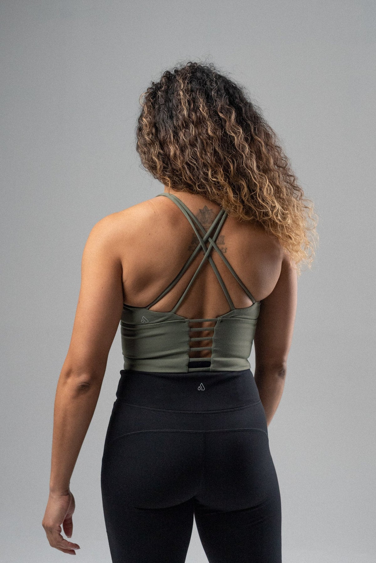 Alyth Active Women's Rebellious Strappy Back Crop Sports Bra
