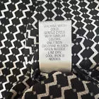 Candies Women Halter Top Sz XS Black White Geometric Print Sleeveless Lace Trim