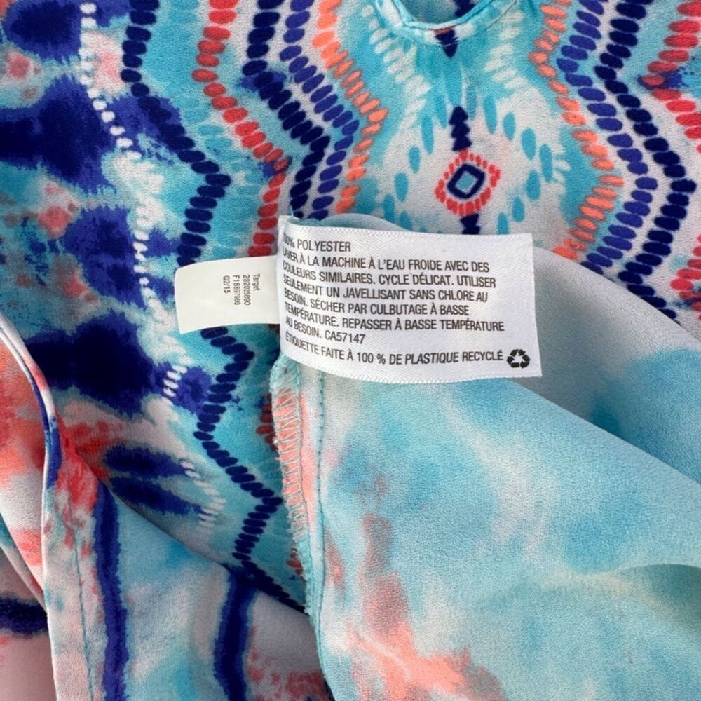 XHILARATION Tank Top Women Sz XL Sheer Multicolor
