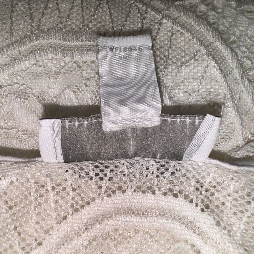 Charter Club Top Sz 1X Lace Crochet Ivory Short sleeve
