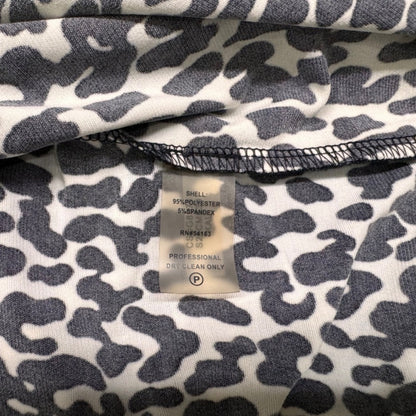 Calvin Klein Ladies Top Sz S Animal print Cowl Neck Sleeveless White and Black