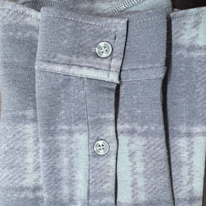 32 Degrees Heat Ladies Sz S Fleece Shirt Plaid Button Down Long Sleeve