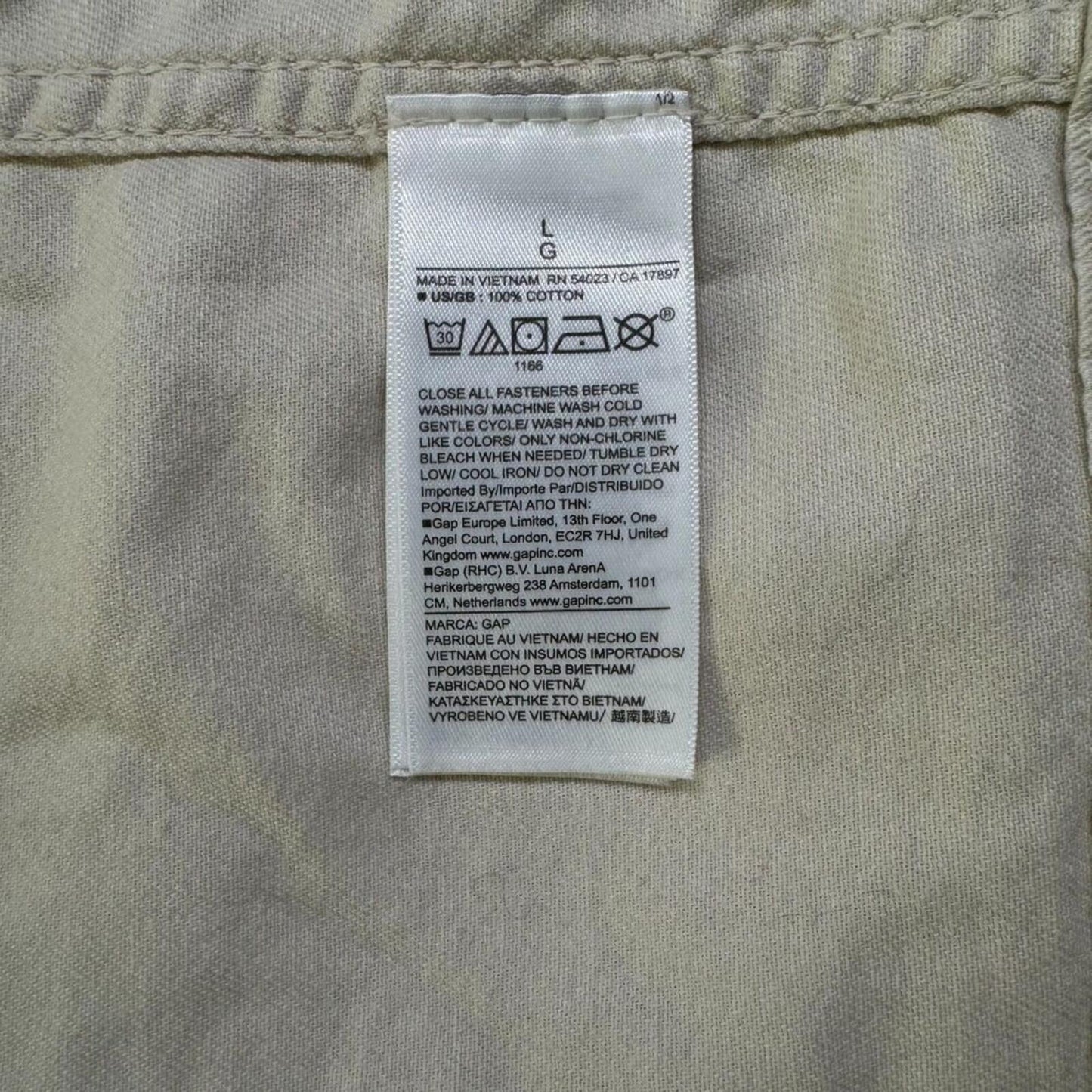 GAP Women Utility Jacket New Ivory Size L Drawstring Waist