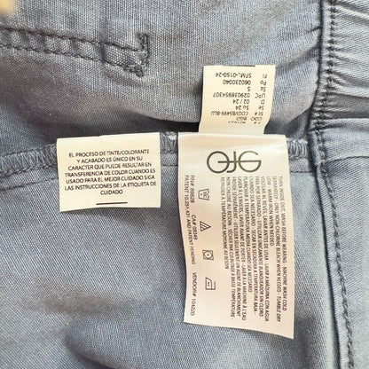 Gloria Vanderbilt Ladies Blue Utility Short Size S Zipper Pockets