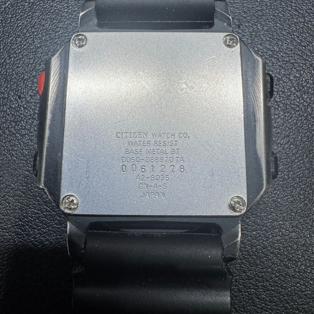Vintage Citizen Wind Velocity Digital Watch 42-8035 Water Resist