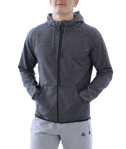 SCR Sportswear Men's All-Day Comfort Full-Zip Hooded Sweatshirt