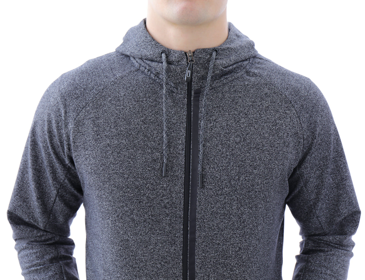 SCR Sportswear Men's All-Day Comfort Full-Zip Hooded Sweatshirt
