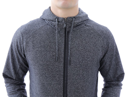 SCR Sportswear Men's All-Day Comfort Full-Zip Hooded Sweatshirt