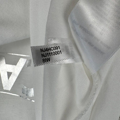 Nautica Jeans Sz L NWT White Short Sleeve Women's Shirt Sparkling