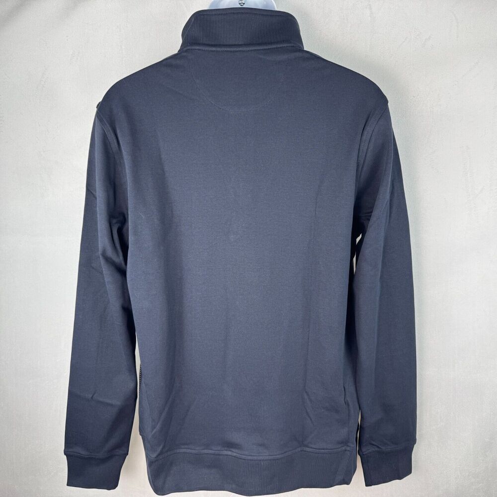 Ted Baker Men Navy Sweater Sz M Pullover 1/4 Zip Long Sleeve NWT B2011