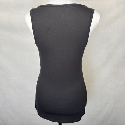 Maurice Tank Top Sz M Black Sequin Stretchy Rayon Spandex NWT