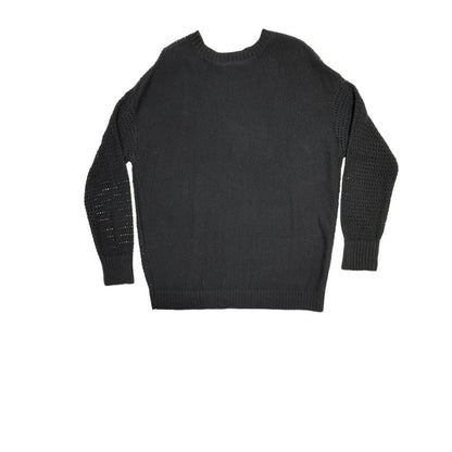 Lane Bryant Women's 18/20 Black Cotton Cable Knit Sweater NWT