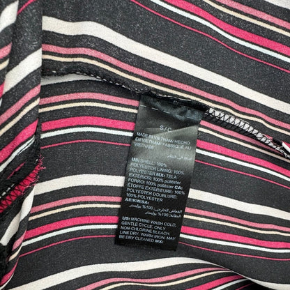 Chico's Women Reversible Tank Top Sz S Two sided Red black striped and floral
