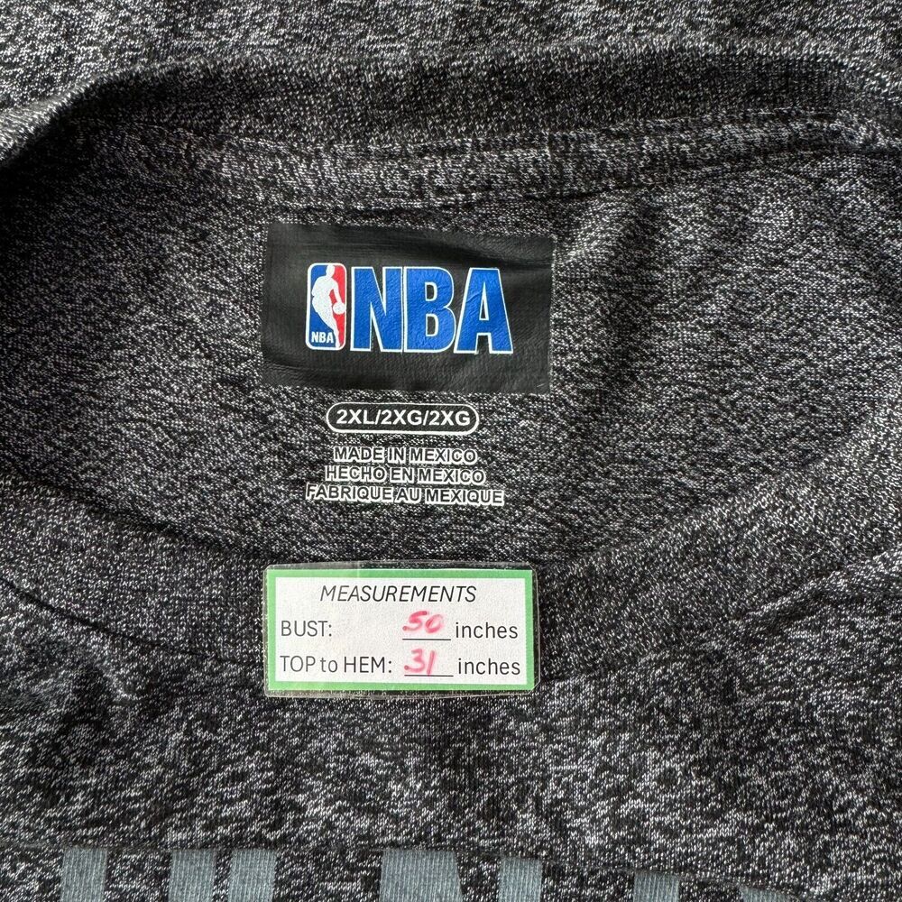 Camiseta de baloncesto Golden Warriors, talla 2XL, color gris, manga corta