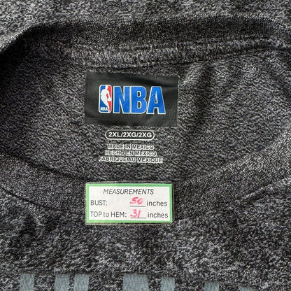 Camiseta de baloncesto Golden Warriors, talla 2XL, color gris, manga corta