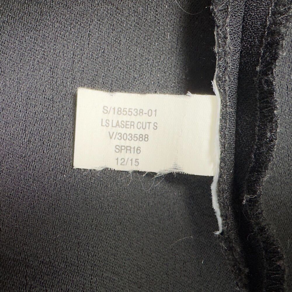 Banana Republic Women Blouse Sz S Black Sleeveless Cut Out Design Back Keyhole