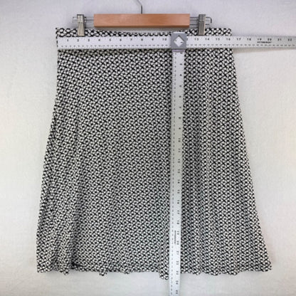 New York Company Flare Skirt Sz L Pull-On Black and White A-Line