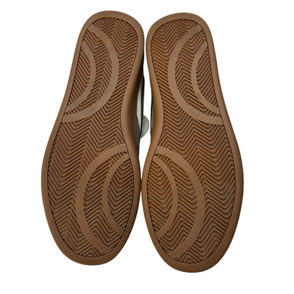 Gum rubber outsole and tread pattern of Dolce Vita Voyage sneakers