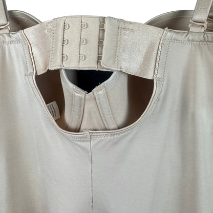 SPANX Suit Your Fancy Strapless Cupped Mid-Thigh Bodysuit Beige - Size L NWT