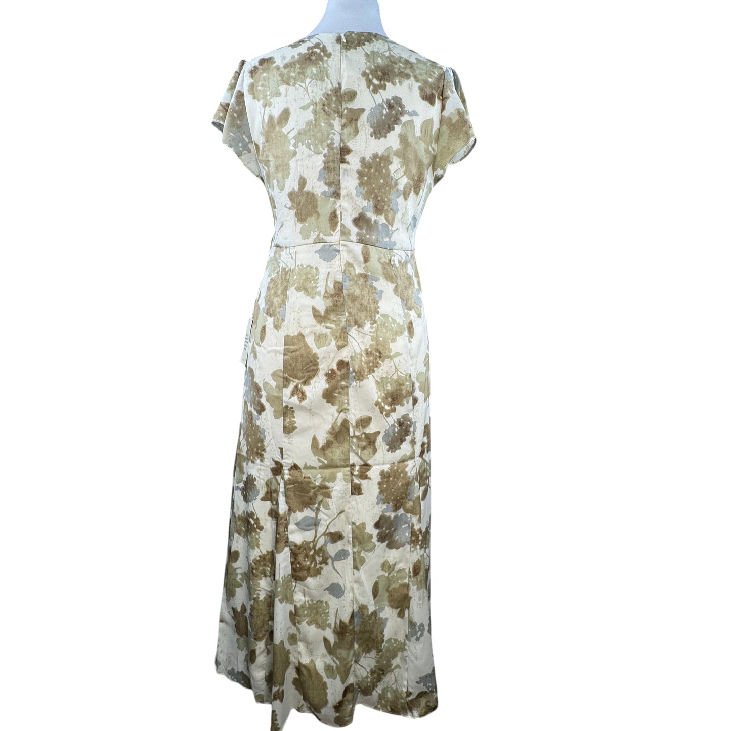 Böhme Floral V-Neck A-Line Maxi Dress with Flutter Cap Sleeves - Size Large -  NWT
