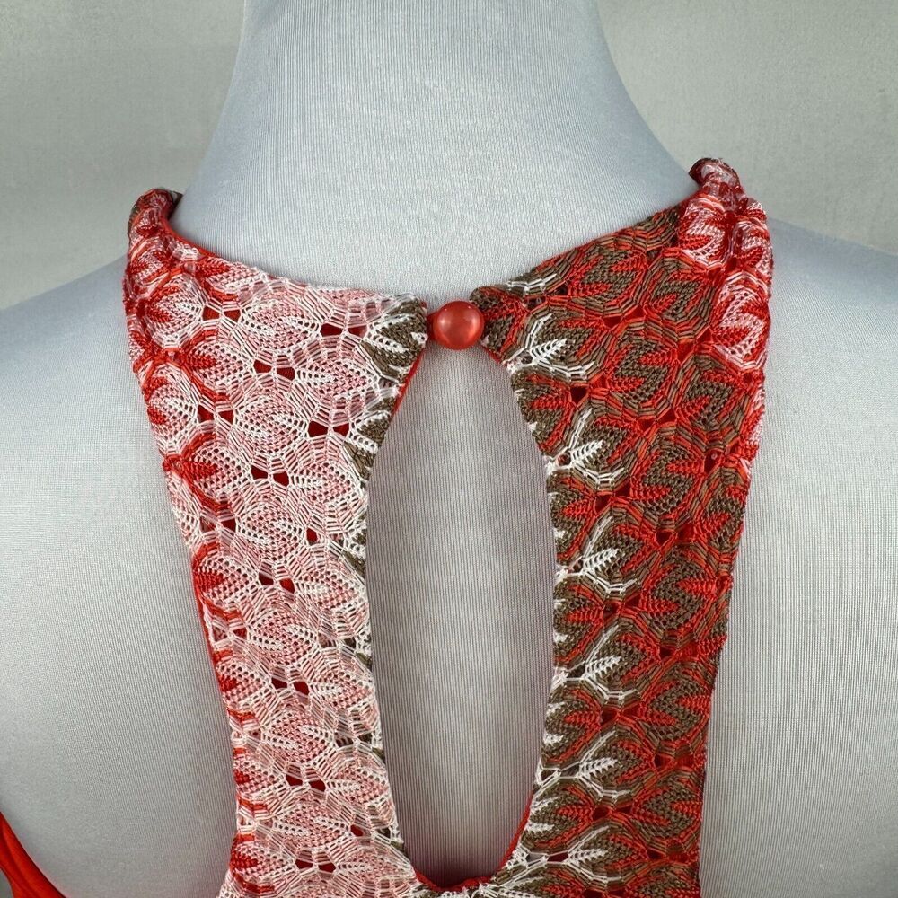 Crave Fame Women Sz S Halter Knit Top Keyhole Back Lined