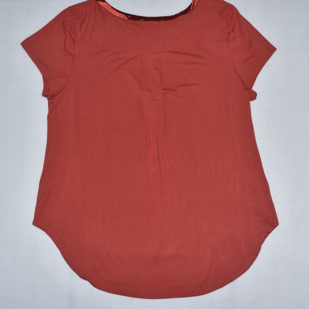 Joan Vass New York Women's Size XXL Terracota Short Sleeve NWT