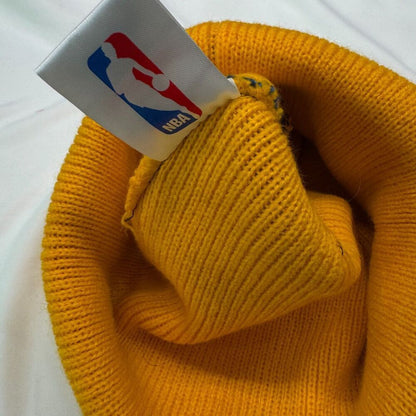 Golden State Warriors Beanie Hat Blue Yellow Knit NBA