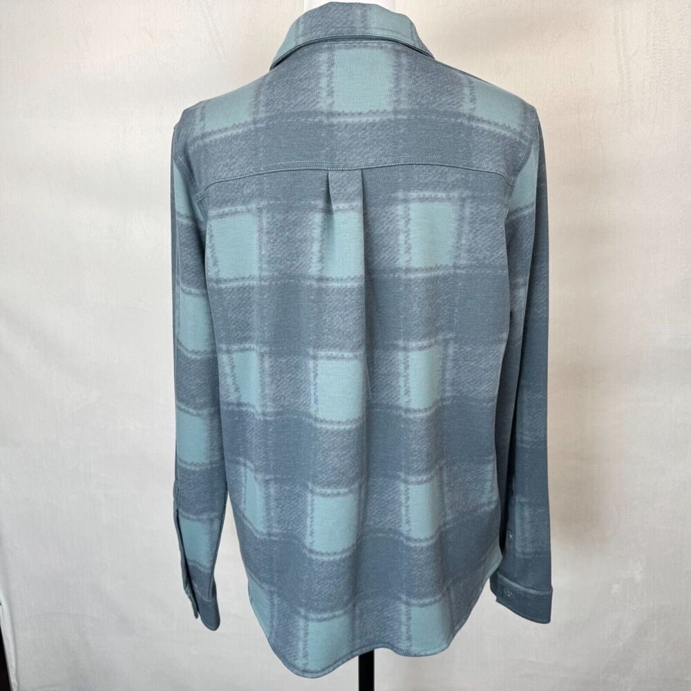 32 Degrees Heat Ladies Sz S Fleece Shirt Plaid Button Down Long Sleeve