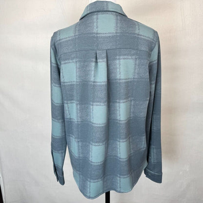 32 Degrees Heat Ladies Sz S Fleece Shirt Plaid Button Down Long Sleeve