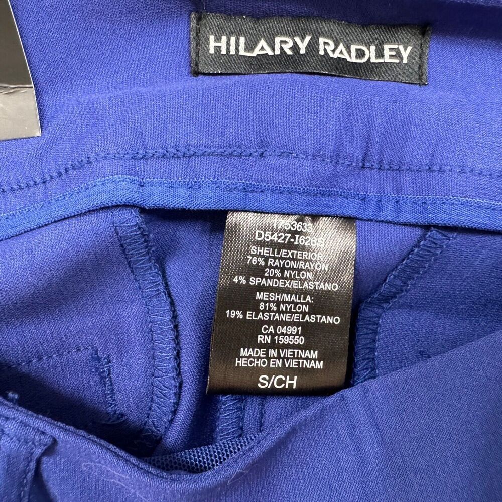 Hilary Radley Women Mid-Rise Sz S Stretch Pull-On Ankle Pant Mazarine Blue