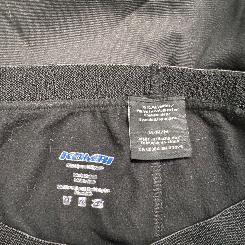 Kombi pull-up black pants Sz M Ski Snowboarding inside fleece
