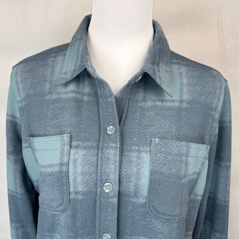 32 Degrees Heat Ladies Sz S Fleece Shirt Plaid Button Down Long Sleeve