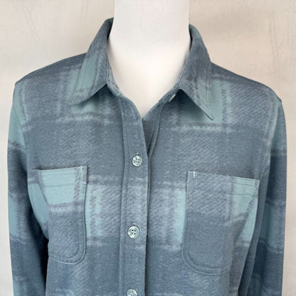 32 Degrees Heat Ladies Sz S Fleece Shirt Plaid Button Down Long Sleeve