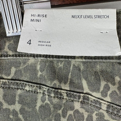 American Eagle Next Level Ladies Mini Skirt Sz 4 Stretch Camouflage Hi Rise