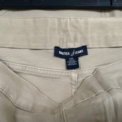 Nautica Jeans Ladies Sz XXL Beige Pull-On Stretch Shorts High Rise Chino