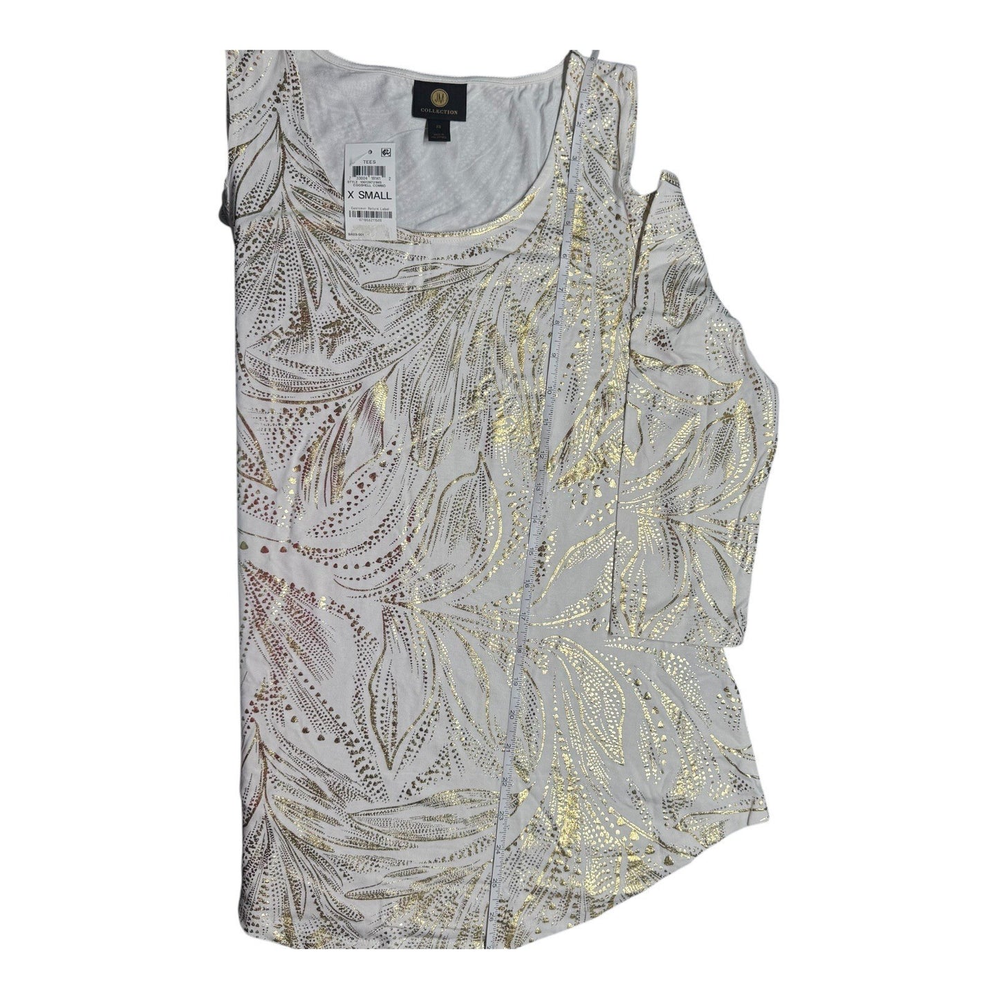 JM Collection Women Top Sz XS Scoop Neck Cold Shoulder Long Sleeve