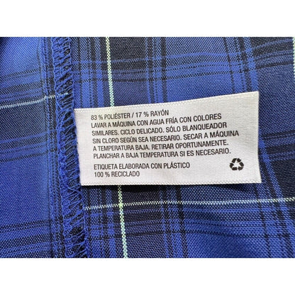 Wild Fable Ladies Sz XS Plaid Skirt Pleated Blue and green lines