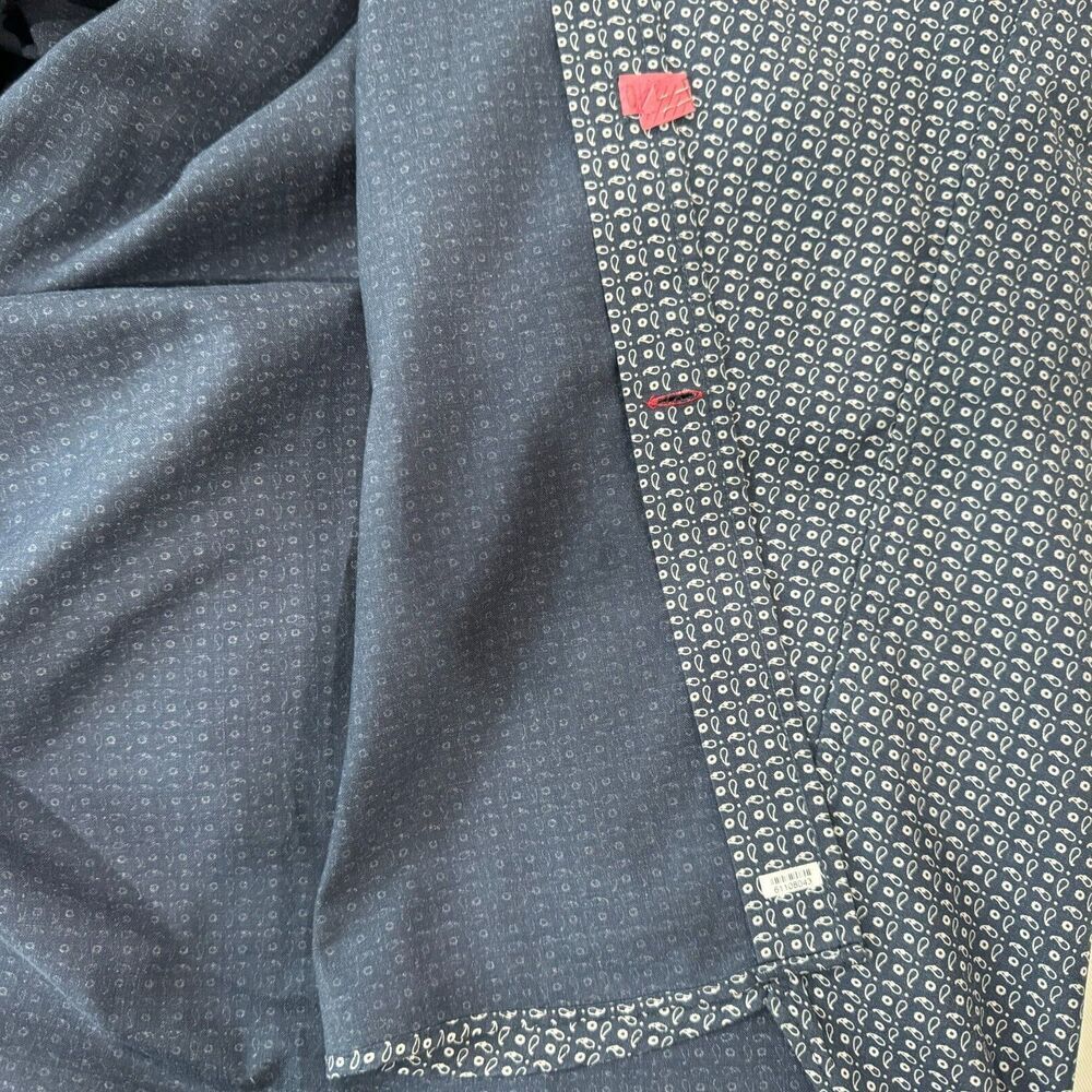 Daniel Cremieux Collection Men Shirt Sz M Blue White Long Sleeve Button Front