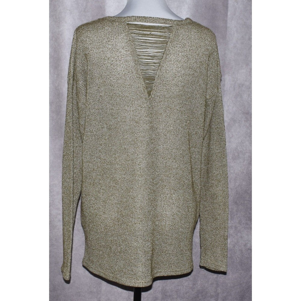 Umgee Womens Sweater  Olive Green Lightweight - Size Medium